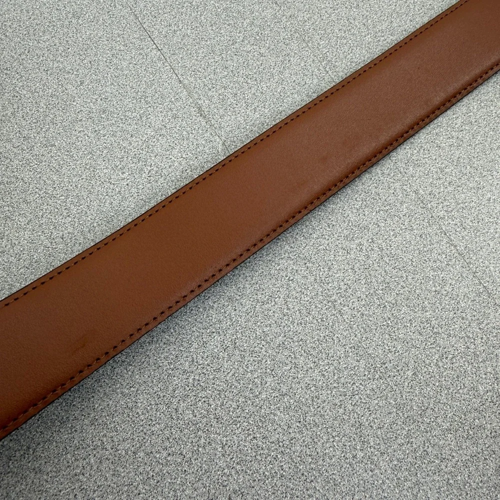 Cole Haan Belt Mens 38 Black Reversible Leather Swivel Buckle CHRM 31150